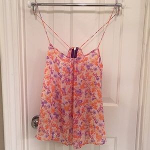 Zara Floral Tank, Floral Print, Size Large